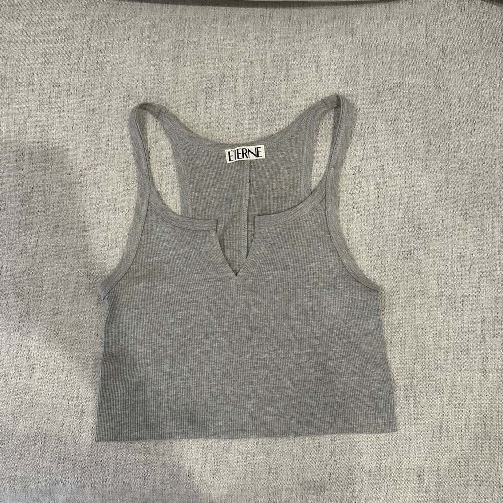 Eterne Super Cropped Rib Tank